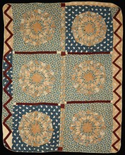 Bedcover (Sunburst Quilt), Kentucky, c. 1820. Creator: Unknown.