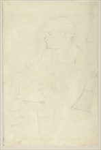 Portrait of Vallin, 1918. Creator: Amadeo Modigliani.