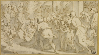 Christ Entering Jerusalem, 1595/99. Creator: Andrea Boscoli.