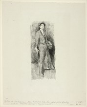 Count Robert de Montesquiou, 1894. Creator: Beatrix Godwin Whistler.