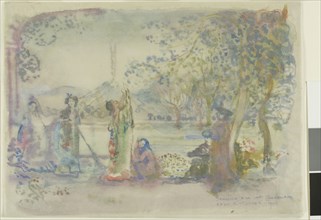 Scene on a Lake in the Morning, 1906. Creator: Charles Conder.