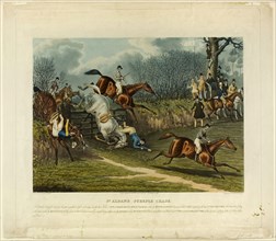 Saint Albans Steeplechase, 1837. Creator: Charles Hunt.
