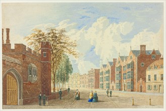 High Street, Eton, c. 1845. Creator: George Pyne.