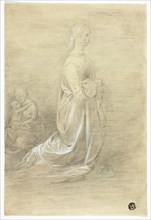 Kneeling Woman, Seated Mother and Child, n.d. Creator: George Romney.