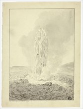 Geyser, Iceland, 1772. Creator: John Cleveley the Younger.