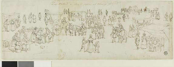 Dutch Market or Fair, c. 1820. Creator: John Coney.