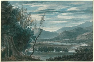 The Valley of the Eisak Near Brixen in the Tyrol, 1783/84. Creator: John Robert Cozens.