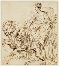 Cybele on Chariot Drawn by Lions, 1738. Creator: John Vanderbank.