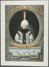 Abdul Hamid Khan, from Portraits of the Emperors of Turkey, 1815. Creator: John Young.