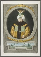 Othman Kahn III, from Portraits of the Emperors of Turkey, 1815. Creator: John Young.