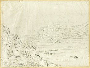 Town and Castle of Hay, 1844. Creator: Joseph Murray Ince.