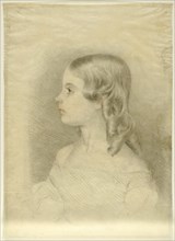 Profile Portrait of a Girl, n.d. Creator: Paul Augustus Mulready.