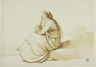 Seated Woman in Profile, n.d. Creator: Richard Cosway.