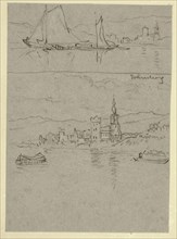 Two River Scenes, n.d. Creator: William Alfred Delamotte.