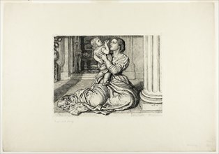 Father's Leave-Taking, 1879. Creator: William Holman Hunt.