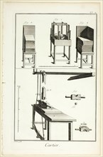 Card-Maker, from Encyclopédie, 1762/77. Creator: Benoit-Louis Prevost.