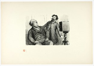 Photographes et photographiés, from Tirage Unique de Trente-Six Bois, 1862, printed 1920. Creator: Charles Maurand.