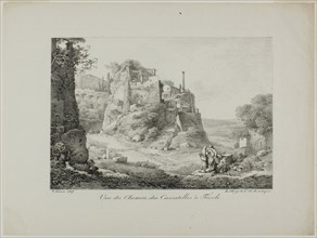 View of the Road from Cascatelles to Tivoli, 1817. Creator: Claude Thiénon.