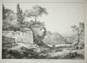 View of Albano, 1817. Creator: Claude Thiénon.