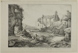 Ruins of the Commanding Post of the Order of Malta, Clisson, 1817. Creator: Claude Thiénon.