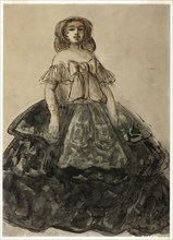 Standing Woman, c. 1870–1875. Creator: Constantin Guys.
