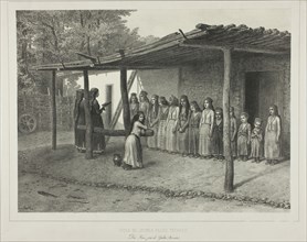School for Young Tartar Girls, 1841. Creator: Auguste Raffet.
