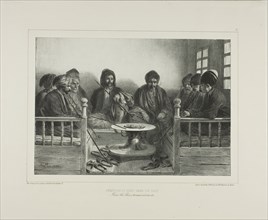 Armenians and Tartars in a Cafe, 1838. Creator: Auguste Raffet.