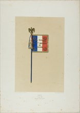 Standard: Louis Napoleon to the 5th Dragoon Regiment, May 10, 1852. Creator: Auguste Raffet.