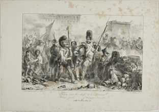Fire on the Leaders and Cavalry..., 1830–31. Creator: Auguste Raffet.