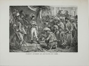 Pardon Granted to the Cairo Rebels, 1827. Creator: Auguste Raffet.