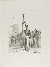 Light Infantry, Standard-Bearer, 1830–33. Creator: Auguste Raffet.