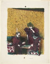 The Game of Checkers, 1899. Creator: Edouard Vuillard.