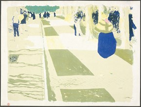 The Avenue, plate two from Landscapes and Interiors, 1899. Creator: Edouard Vuillard.