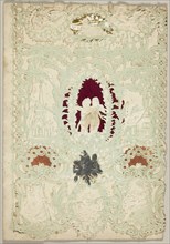 Untitled Valentine (Two Putti in a Wreath), 1850/59. Creator: Esther Howland.