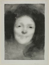 Elise Smiling, 1895. Creator: Eugene Carriere.