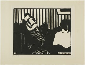 The Lie, plate one from Intimacies, 1897. Creator: Félix Vallotton.