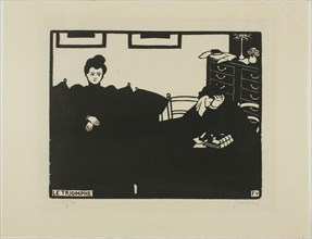 The Triumph, plate two from Intimacies, 1898. Creator: Félix Vallotton.