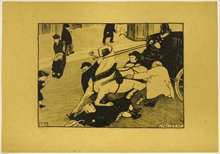 The Accident, 1893. Creator: Félix Vallotton.