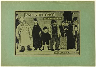 Cover for Paris Intense, 1894. Creator: Félix Vallotton.
