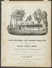 The Salem Mechanick Light Infantry Quick Step, 1836. Creator: Fitz Hugh Lane.