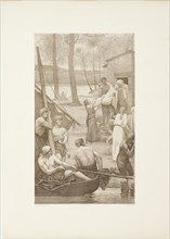 Pastoral Life of Saint Geneviève (left panel), c. 1888. Creator: Georges William Thornley.