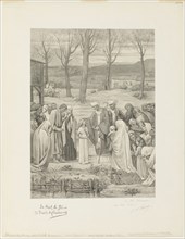 Pastoral Life of Saint Geneviève (center panel), c. 1888. Creator: Georges William Thornley.
