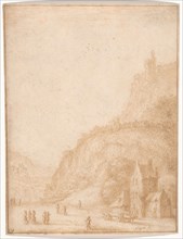 Landscape with Figures and Horses in the Foreground, 1638/87. Creator: Gillis Neyts.