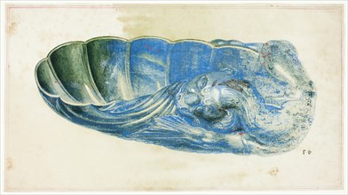 Blue and Green Shell with Dragon's Head, n.d. Creator: Giuseppe Grisoni.