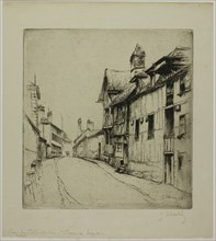 The Little Cloister Street, Troyes, 1896. Creator: Gustave Leheutre.