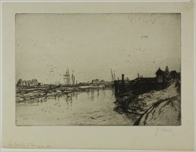 The Canal d'Eu (near Tréport), 1898. Creator: Gustave Leheutre.