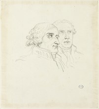 Studies for Distribution of Eagles: The Archi-Chancelier, Cambacérés and the Archi-Tres..., c. 1810. Creator: Jacques-Louis David.