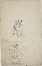Two Seated Embracing Couples, n.d. Creator: Jean-Baptiste Carpeaux.