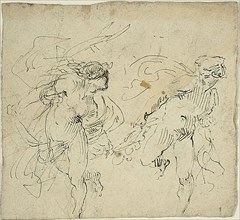 Two Running Male Figures, n.d. Creator: Jean-Baptiste Carpeaux.