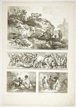 Plate Nine of 38 from Oeuvres de J. B. Huet, 1796–99. Creator: Jean Baptiste Marie Huet.